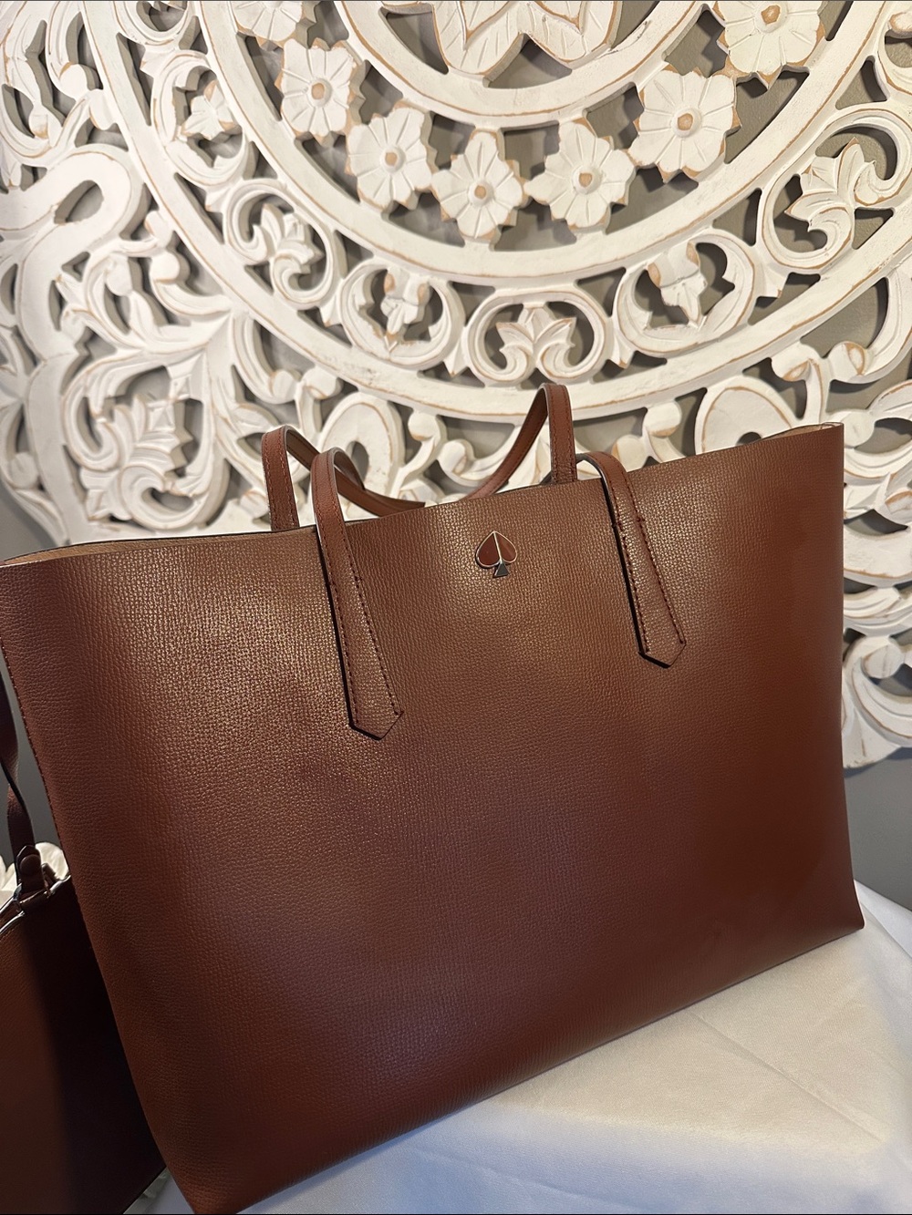 Kate Spade Brown Leather Tote Bag